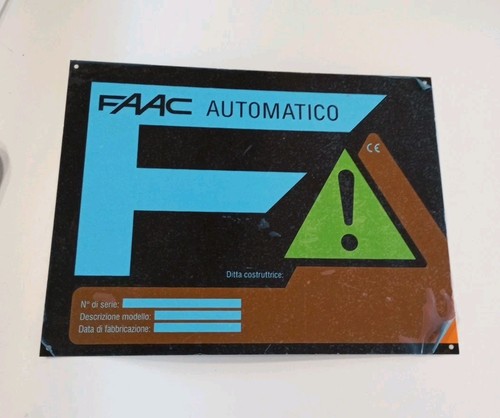 Faac cartello inox per - faac,